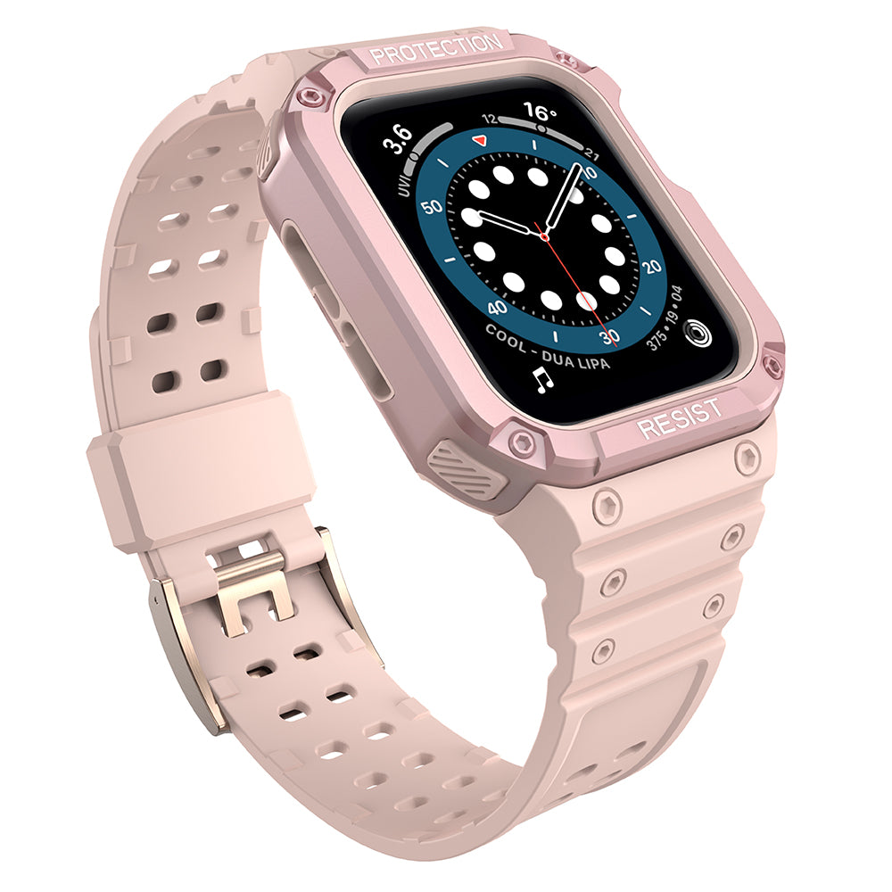 Pancerne etui OEM do zegarków Apple Watch z serii 41 mm / 40 mm / 38 mm, różowe