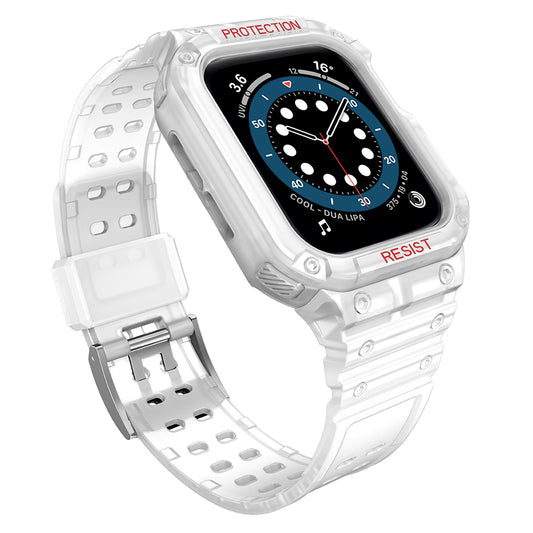 Husa OEM Armored pentru Apple Watch 41mm / 40mm / 38mm Series, Alba