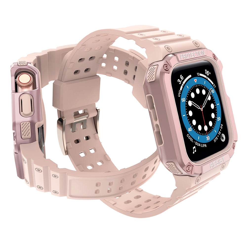 Pancerne etui OEM do zegarków Apple Watch z serii 41 mm / 40 mm / 38 mm, różowe