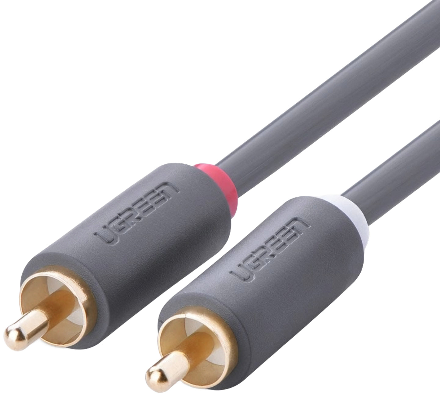 Cablu Audio UGREEN AV104, 2 x RCA - 2 x RCA, 5m, Negru