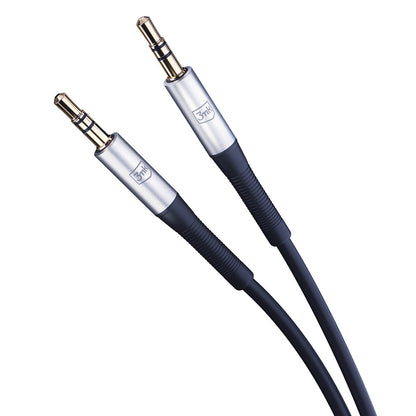 Cablu Audio 3.5mm - 3.5mm 3MK, 1m, Negru