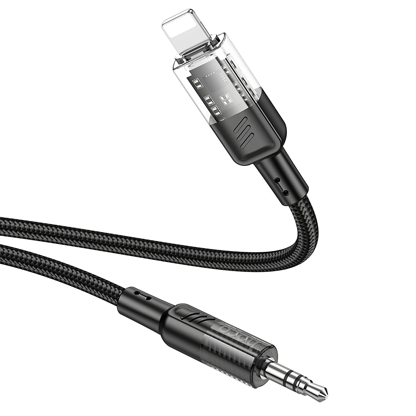 Cablu Audio Lightning - 3.5mm HOCO UPA27, 1.2m, Negru