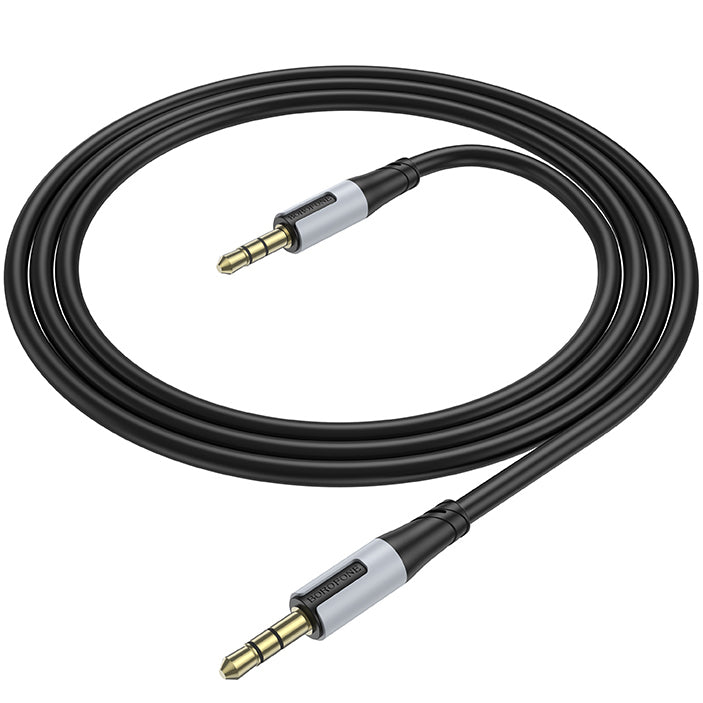 Cablu Audio 3.5mm - 3.5mm Borofone BL19 Creator, 1m, Negru