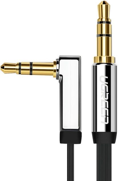 Cablu Audio 3.5mm - 3.5mm UGREEN AV119 Angled, 3m, Negru