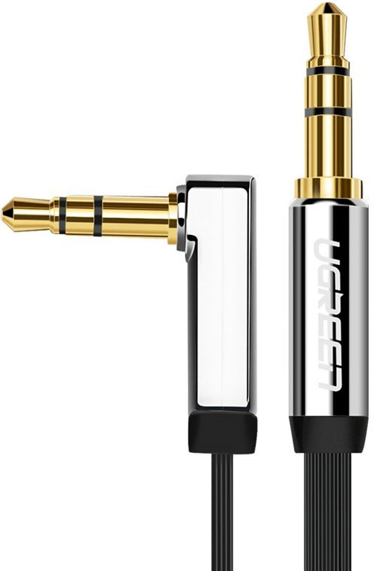 Cablu Audio 3.5mm - 3.5mm UGREEN AV119 Angled, 3m, Negru
