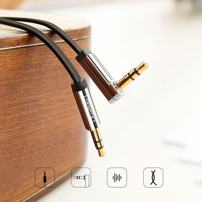 Cablu Audio 3.5mm - 3.5mm UGREEN AV119 Angled, 3m, Negru