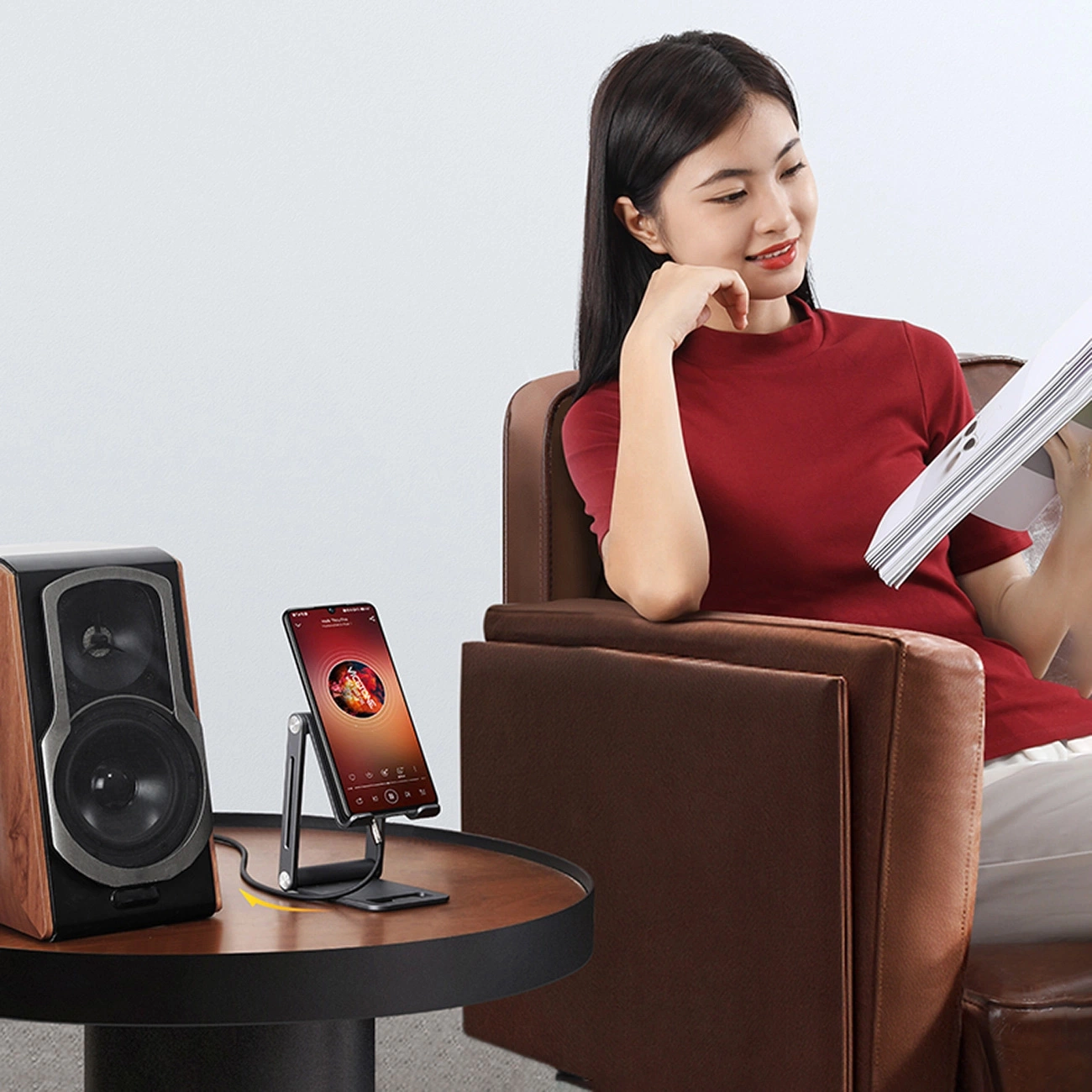 Cablu Audio 3.5mm - 2 x RCA UGREEN AV116, 1m, Negru