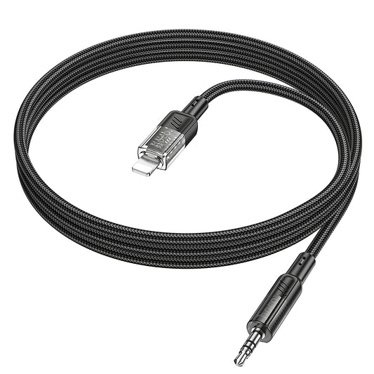 Cablu Audio Lightning - 3.5mm HOCO UPA27, 1.2m, Negru