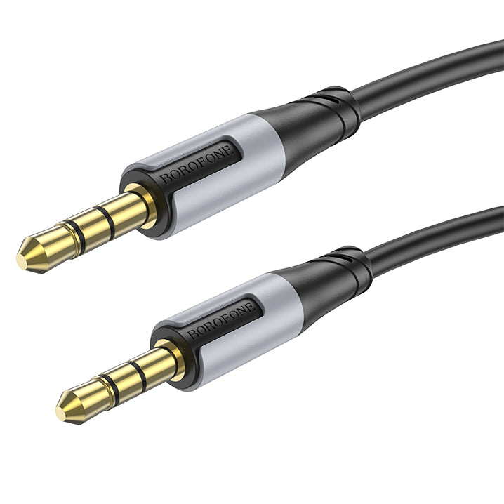 Cablu Audio 3.5mm - 3.5mm Borofone BL19 Creator, 1m, Negru