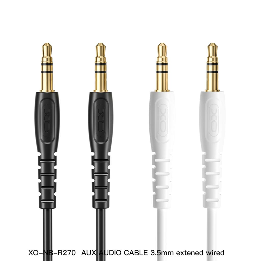Cablu Audio 3.5mm - 3.5mm XO Design NB-R270, 1m, Negru