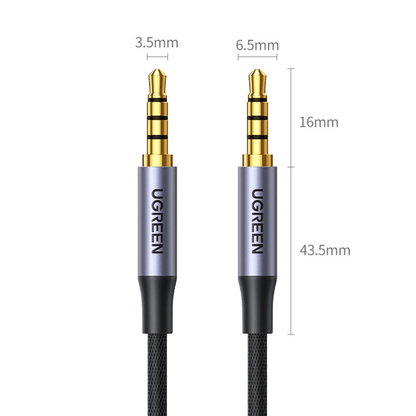 Cablu Audio 3.5mm - 3.5mm UGREEN AV183, 1.5m, Negru