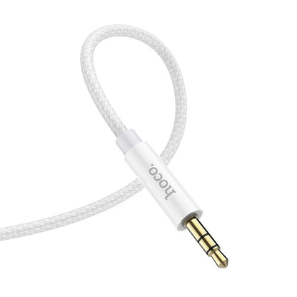 Cablu Audio 3.5mm - 3.5mm HOCO UPA19, 1m, Argintiu