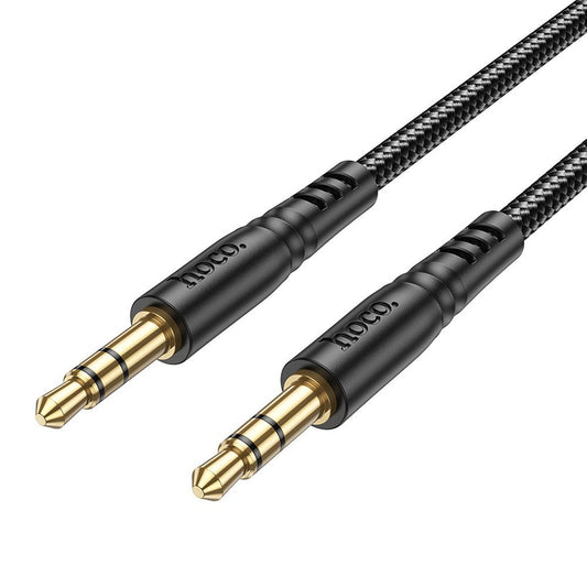 Cablu Audio 3.5mm - 3.5mm HOCO UPA24, 1m, Negru