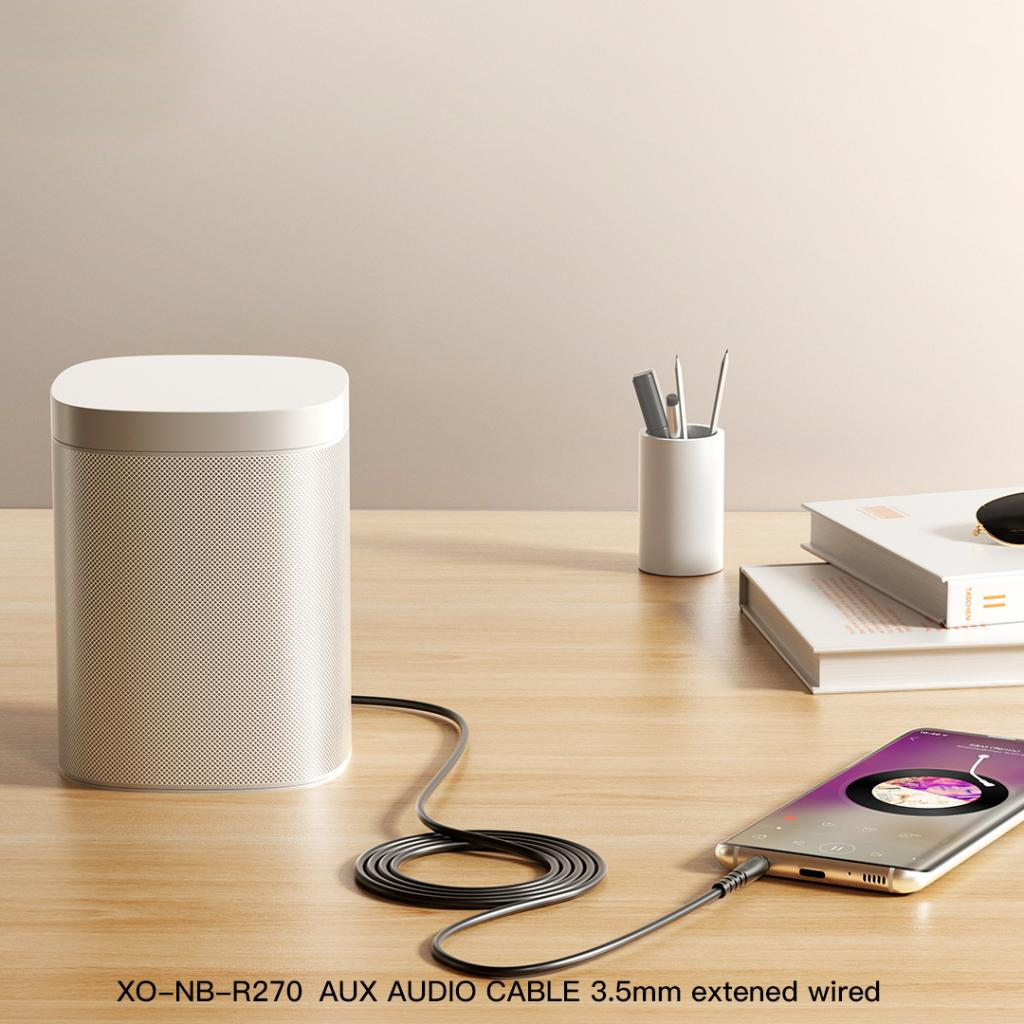 Cablu Audio 3.5mm - 3.5mm XO Design NB-R270, 1m, Alb
