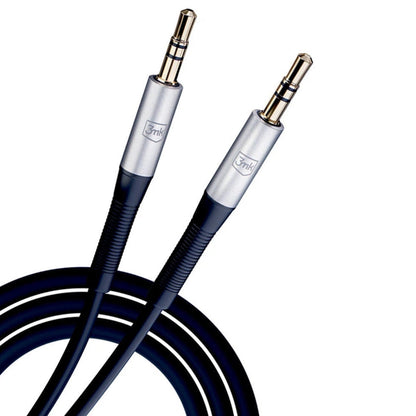 Cablu Audio 3.5mm - 3.5mm 3MK, 1m, Negru