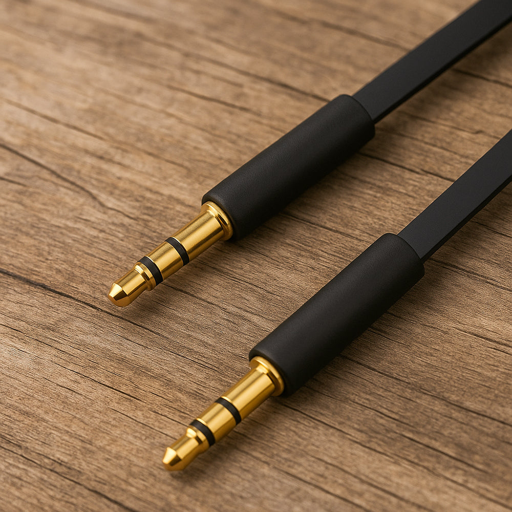 Cablu Audio 3.5mm - 3.5mm Fixed, 1m, Negru