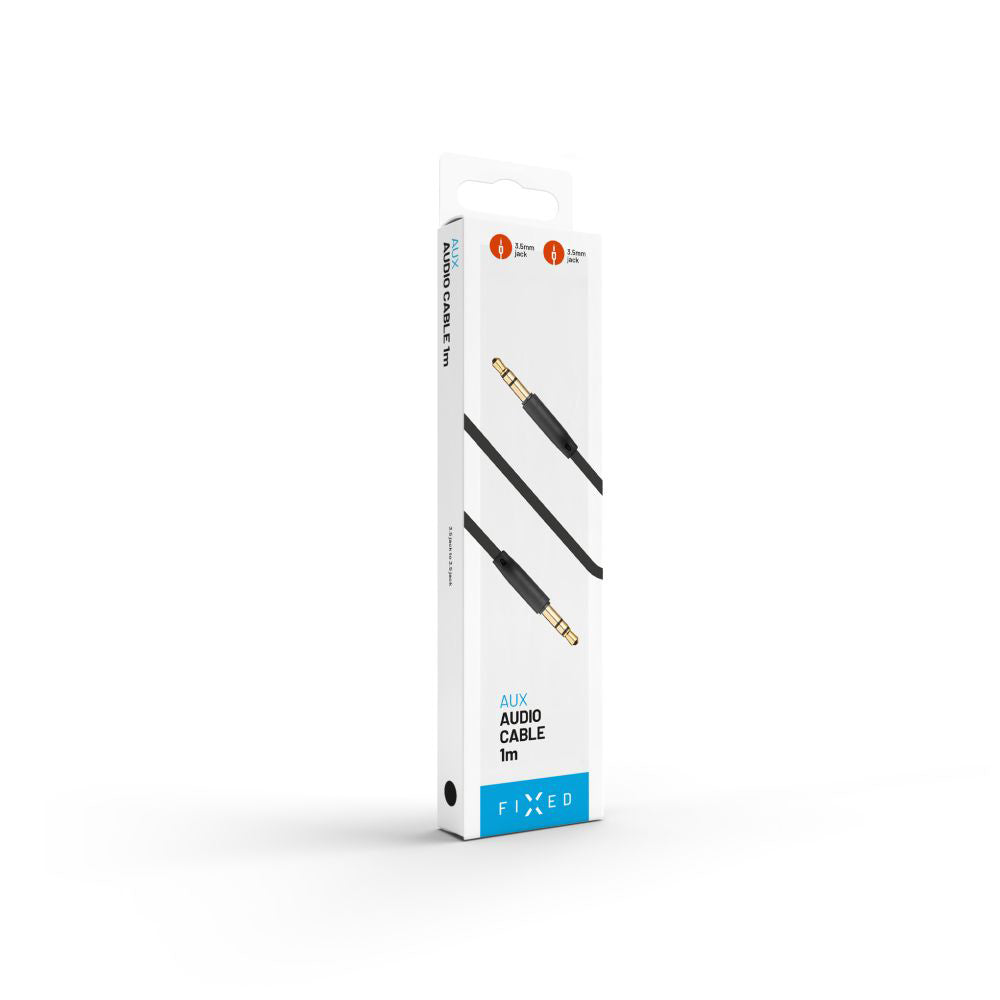 Cablu Audio 3.5mm - 3.5mm Fixed, 1m, Negru