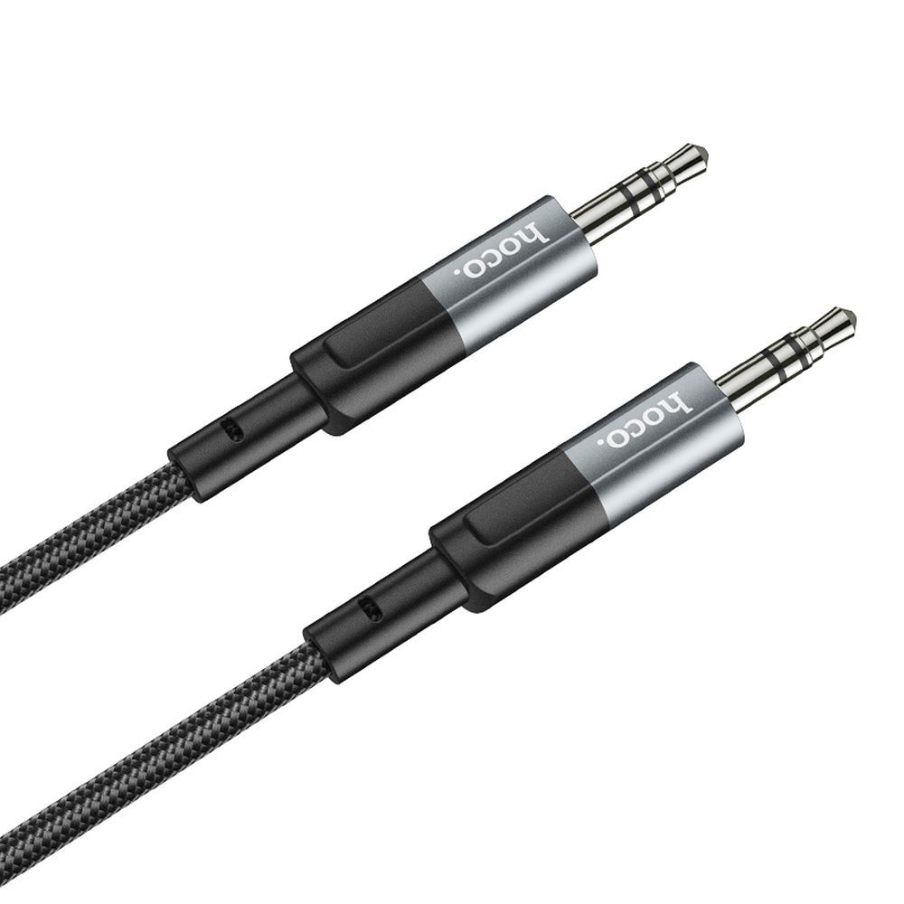 Cablu Audio 3.5mm - 3.5mm HOCO UPA23, 1m, Gri