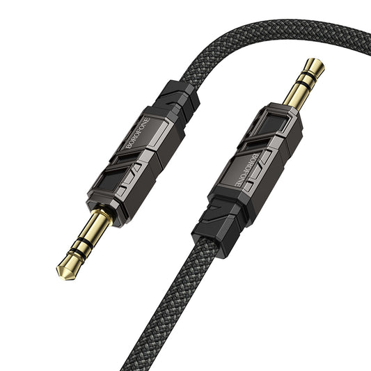 Cablu Audio 3.5mm - 3.5mm Borofone BL22 Dignity, 1m, Negru