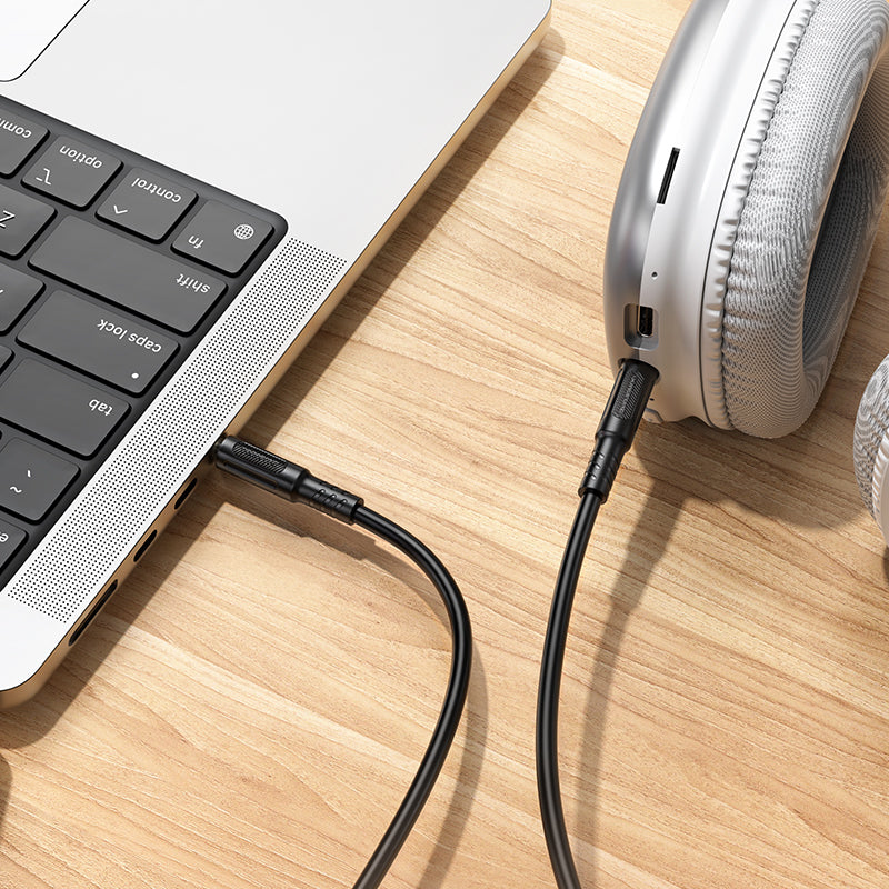 Cablu Audio 3.5mm - 3.5mm Borofone BL25 Nice, 1m, Negru