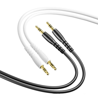 Cablu Audio 3.5mm - 3.5mm XO Design NB-R270, 1m, Alb