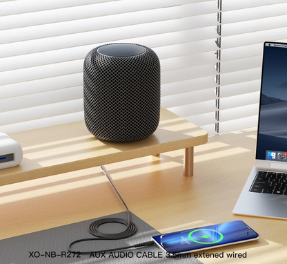 Cablu Audio 3.5mm - 3.5mm XO Design NB-R272, 1m, Negru
