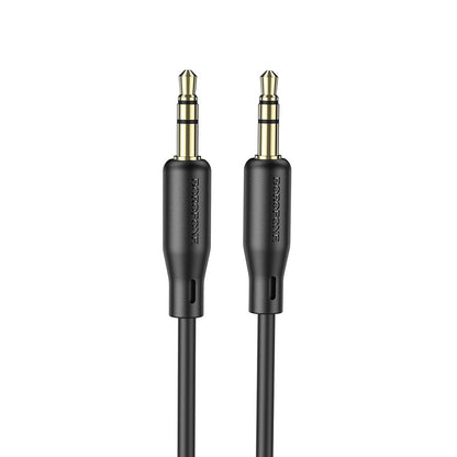 Kabel audio 3,5 mm - 3,5 mm BL18, 1 m, czarny 