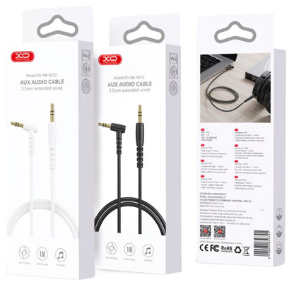 Cablu Audio 3.5mm - 3.5mm XO Design NB-R272, 1m, Alb