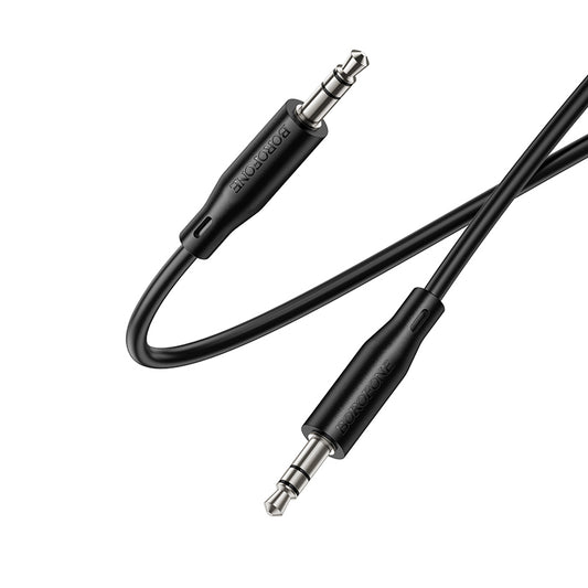 Cablu Audio 3.5mm - 3.5mm Borofone BL26 Standard, 1m, Negru