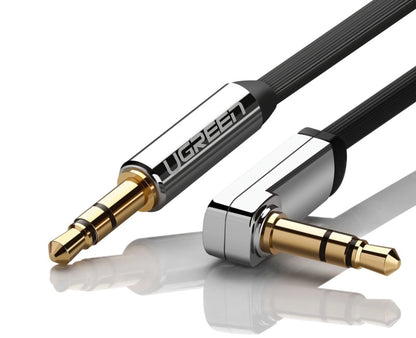 Cablu Audio 3.5mm - 3.5mm UGREEN AV119 Angled, 3m, Negru