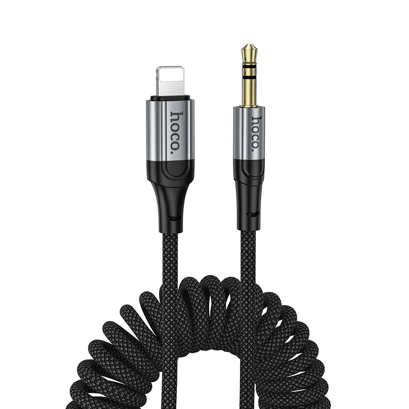 Cablu Audio Lightning - 3.5mm HOCO UPA33A, 1.5m, Negru