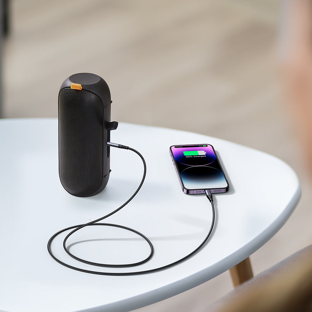 Cablu Audio Lightning - 3.5mm Joyroom SY-A06, 1.2m, Negru