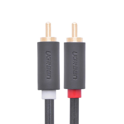 Cablu Audio UGREEN AV104, 2 x RCA - 2 x RCA, 2m, Negru