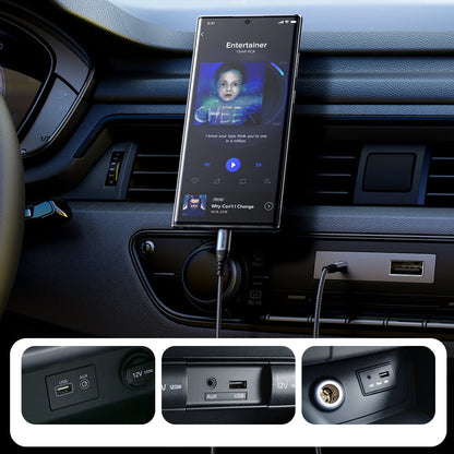 Cablu Audio USB-C - 3.5mm Joyroom SY-A07, 1.2m, Negru