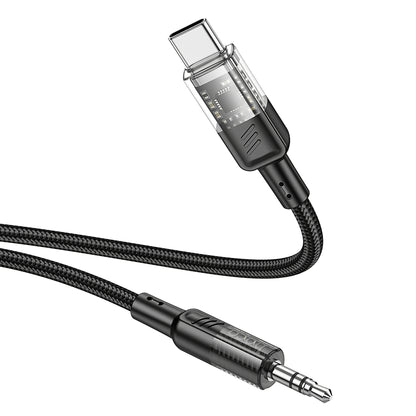 Cablu Audio USB-C - 3.5mm HOCO UPA27, 1.2m, Negru