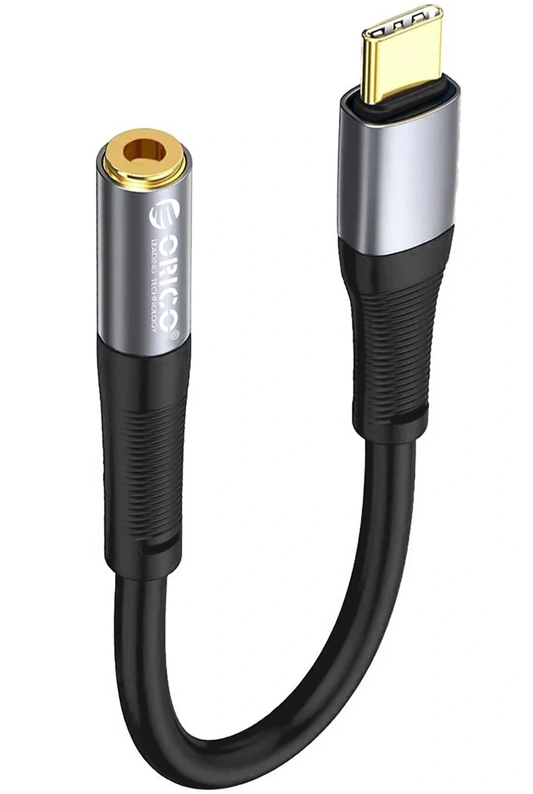 Cablu Audio USB-C - 3.5mm Orico AXC-02, 0.20m, Negru