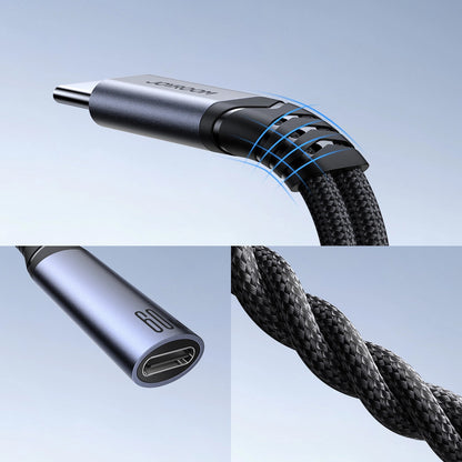 Cablu Audio USB-C - 3.5mm / USB-C Joyroom SY-C02, 0.14m, Negru