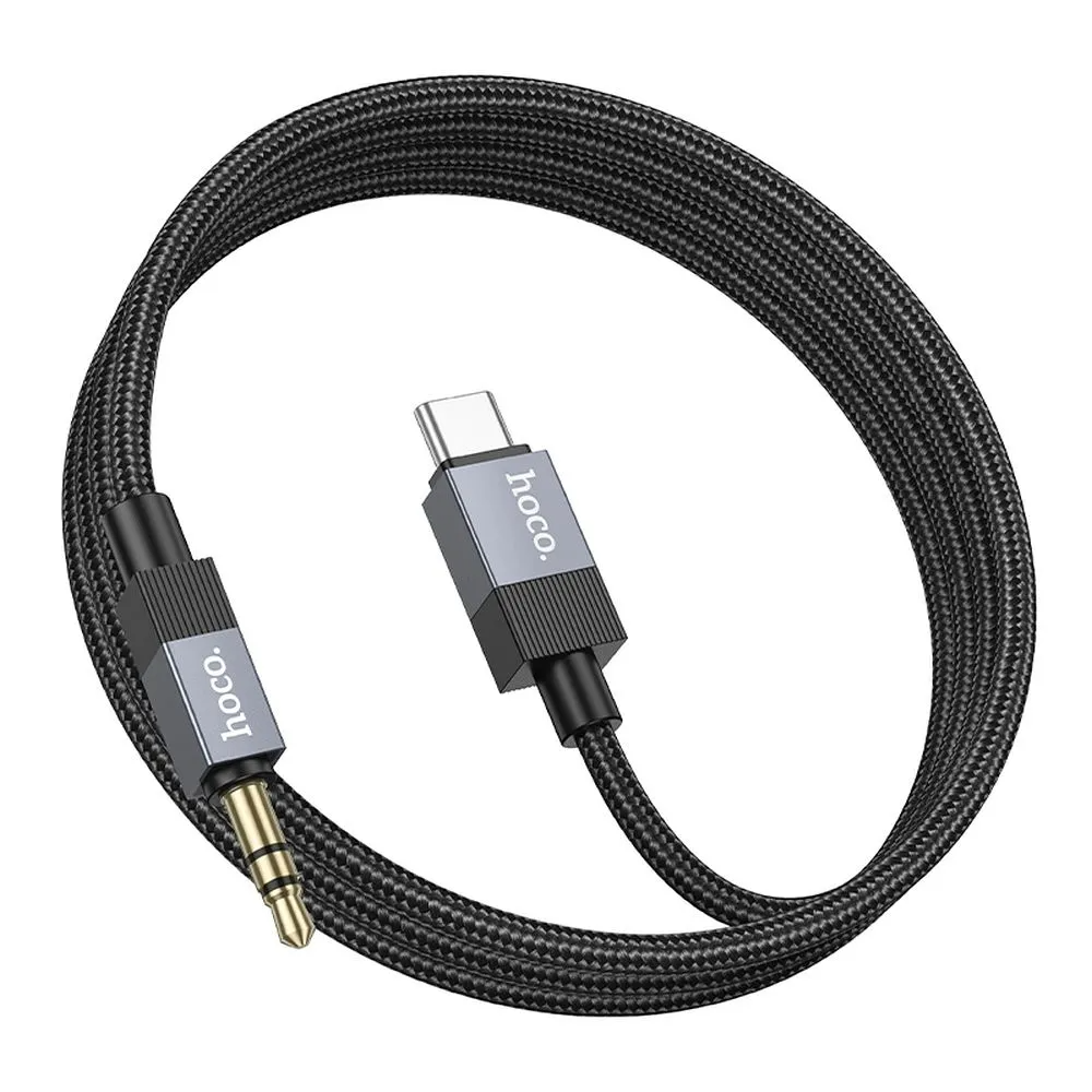 Cablu Audio USB-C - 3.5mm HOCO UPA32B, 1m, Negru