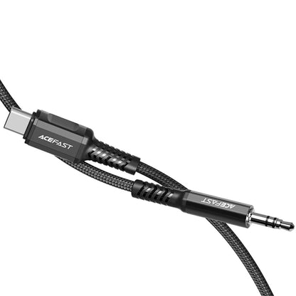 Cablu Audio USB-C - 3.5mm Acefast C1-08, 1.2m, Negru