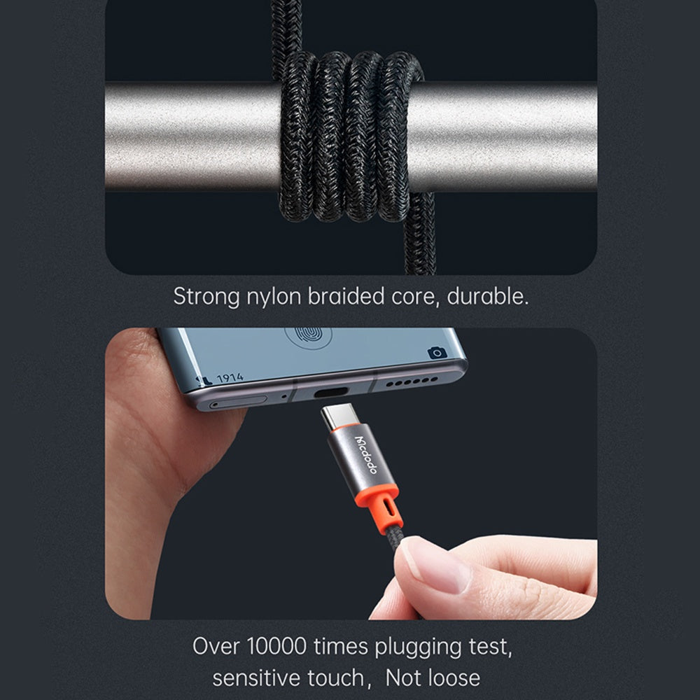 Cablu Audio USB-C - 3.5mm McDodo CA-0820 Castle, 1.2m, Negru