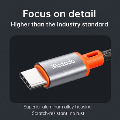 Cablu Audio USB-C - 3.5mm McDodo CA-0820 Castle, 1.2m, Negru