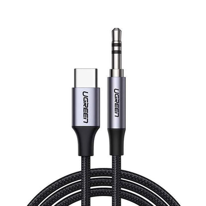 Cablu Audio USB-C - 3.5mm UGREEN CM450 (20192), 1m, Gri