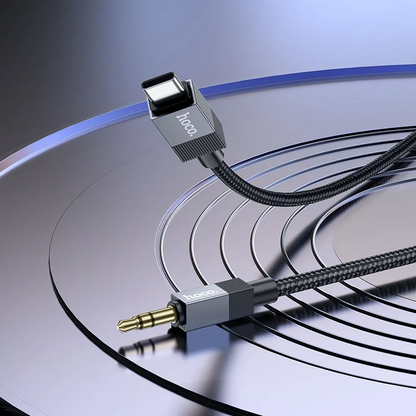 Cablu Audio USB-C - 3.5mm HOCO UPA32B, 1m, Negru