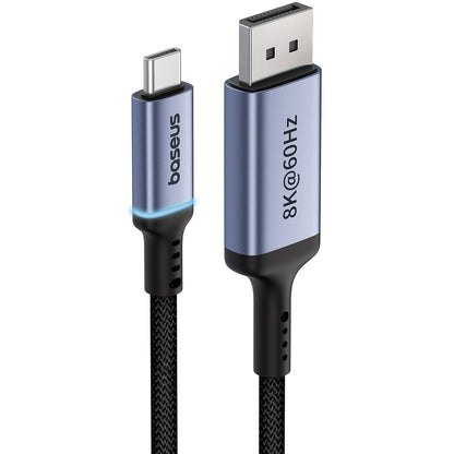 Cablu Audio si Video USB-C - DisplayPort Baseus Ultra Clarity, 8K, 2m, Negru B0063370D111-01