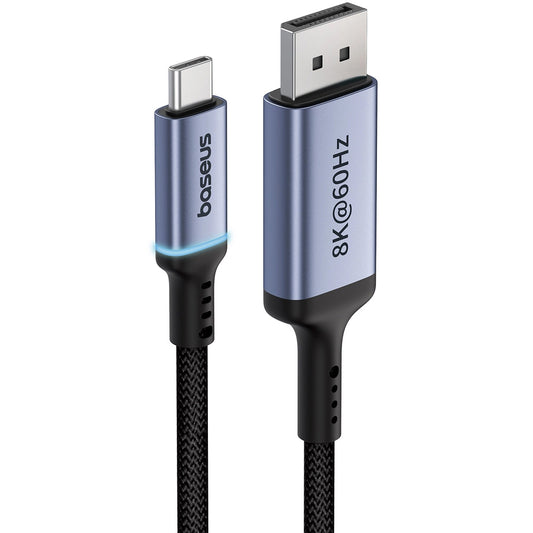 Cablu Audio si Video USB-C - DisplayPort Baseus Ultra Clarity, 8K, 2m, Negru B0063370D111-01