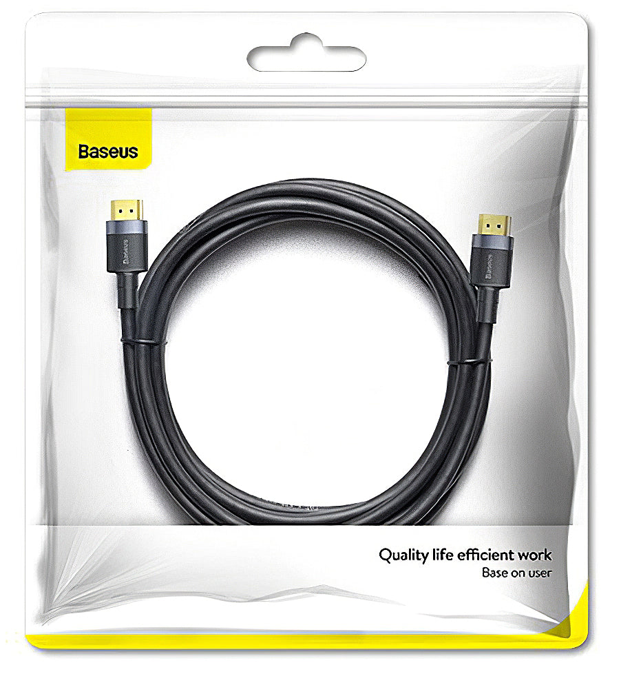 Kabel wideo Baseus, HDMI - HDMI, 4K, 1m, czarny CADKLF-E01 