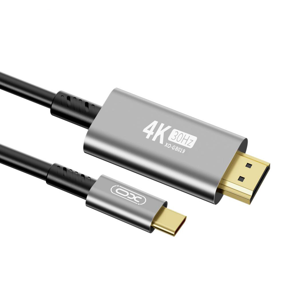 Cablu Audio si Video USB-C - HDMI XO Design GB019, 1.8m, Negru
