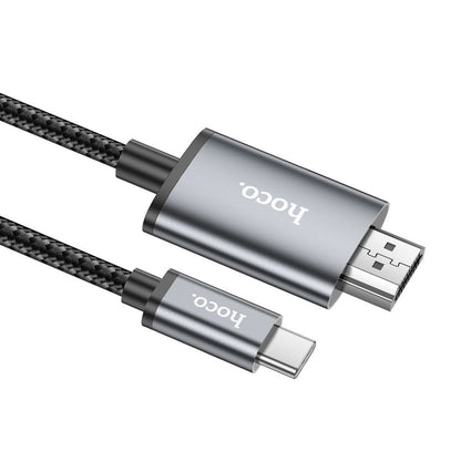 Cablu Audio si Video USB-C - HDMI HOCO UA27, 2m, Gri