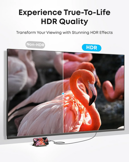 Cablu Audio si Video USB-C - HDMI Anker Nano, 1.8m, Gri A87E0H12