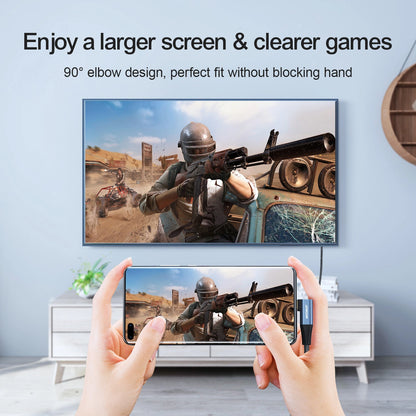 Cablu Audio si Video USB-C - HDMI Joyroom SY-20C1 Angled, 2m, Gri